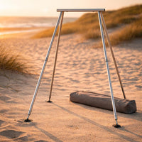 Elevated Fitness Sling Stand Round Foot Pads Portable Fitness Sling Stand Steel