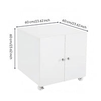 Mobile Cabinet Base Casters Double Door Cabinet Slim