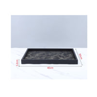 Wave Pattern Tray Decorative Chinese Design Tray Multipurpose Home Decor Item for Living Room, Hotel