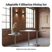 Armless Padded Dining Chair Factory-Inspired and Design Padded Cylindrical Chair Sturdy and Long-Lasting Dense Padding