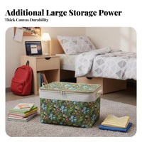 Foldable Quilt Bag Large Capacity Clothes Container closure for Moving