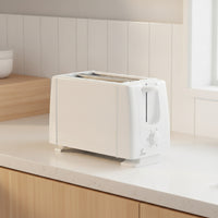 Compact Two-Slice Toaster Automatic Lift up Bread Toaster Lightweight Appliance Space-Saving for Singles, Students, Small Kitchens, Dorm Rooms, Apartments