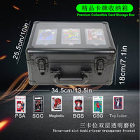 Portable Aluminum Alloy PSA Card Storage Box with Handle