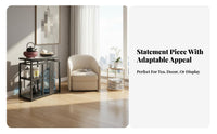 Modern Minimalist Design Mobile Tea Mobile Beverage Station Heat-Resistant Surface Home Furnishing Water Dispenser Compartment Household Furniture Sturdy Construction for Homeowners, Adults, Office Workers, Living Room, Parties, Bedroom, Kitchen