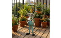 Frog Bird Bath Feeder Vintage Finish Frog Bird Feeder Waterproof for Patio