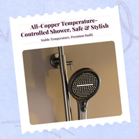 Brass high-pressure shower set