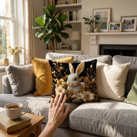 Easter Bunny Pillow Cover Sofa Pillowcase Decorative Cushion Cover for Gifts, Couch, Bed, Armchair