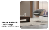 Upholstered Shell Armchair Nordic Design and Look Office Furniture Effortless Rolling Casters Modern Design for Women