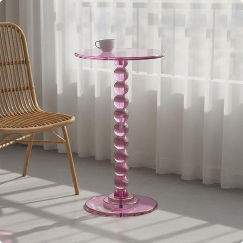 Contemporary Circular Side Table Minimalist Round End Table Mid-Period Influenced House Furniture for Sofa, Balcony