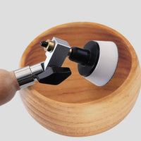 55 Pieces Bowl Sander Set Ergonomic Handle Wood Lathe Sanding Kit Buffing Pads Included Lathe Sanding Kit for Woodworkers