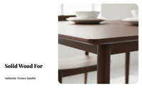 Spacious Tabletop Nordic Design Dining Table Sturdy Structure Rectangular Dining Table Long-Lasting and Wear-Resistant Home Furniture Easy to Assemble for Apartment Dwellers, Families, Homeowners, Living Room