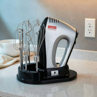 300W Electric Hand Mixer Easy to Hold Handheld Egg Beater Whisk Mixer Low Noise Portable Electric Hand Whisk for Home Baking, Cake Making, Dessert Prep