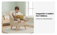 Upholstered child's Armchair Sturdy Construction Toddler Seat Ergonomic Design