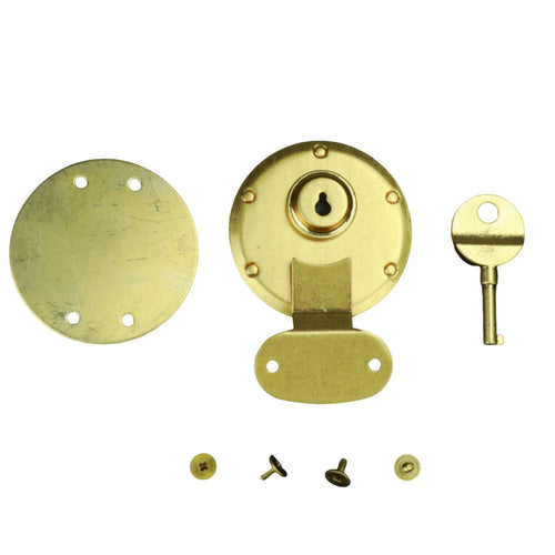 Bag Lock Antique Gold Purse Lock Round for Briefcases, Hobbyists