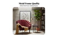 Fan-Shaped spinerest Peacock Chair Nordic aesthetic Single-Person Armchair Artistic Lounge Seat long-lasting Design for Interior Designers, Business Proprietors, Living Room, Showroom, Hotel Lobby, Reception Area