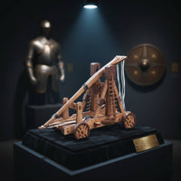 DIY Counterweight-Powered Trebuchet Kit Retro Design for Desk Decoration