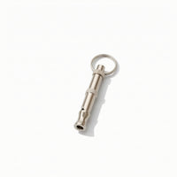 Stainless Steel Whistle Compact Whistle with Keyring Silent for Pet Owners