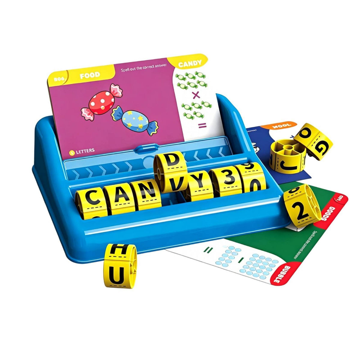 Rolling Cylinder English Phonics Machine Educational Phonics Machine Toy Reading Skills Counting Practice Toy Screenless for Preschoolers