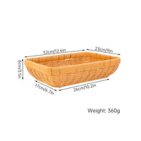 Rattan Basket Natural Tan Basket Long-Lasting