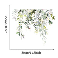 Toilet Sticker Easy Installation Green Plant Toilet Sticker Removable