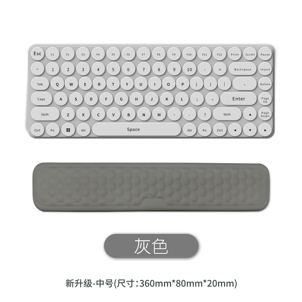 Gray / Leather Keyboard