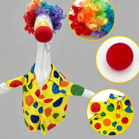 Clown Goose Costume Funny Clown Goose Outfit Easy to Display for Garden Party