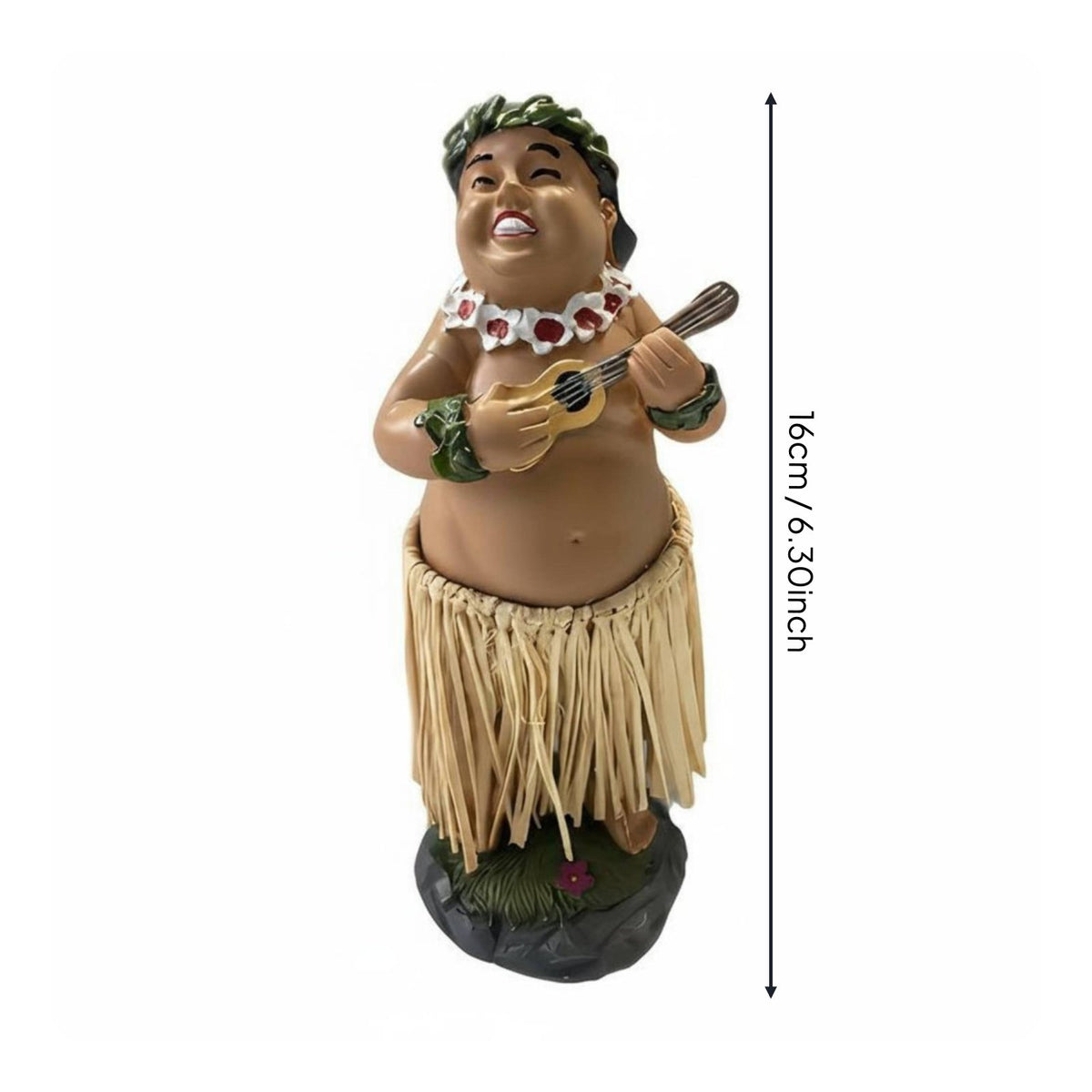 Hawaiian Girl Dashboard Doll Dancing Grass Skirt Girl Car Ornament for Desk