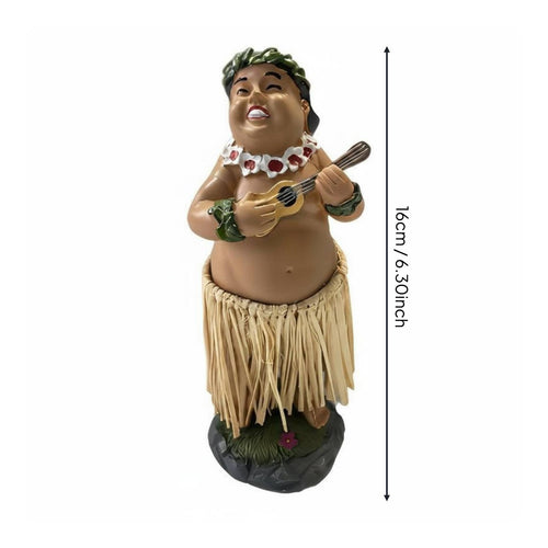 Hawaiian Girl Dashboard Doll Dancing Grass Skirt Girl Car Ornament for Desk