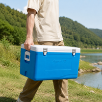 Cooler Box, 55L Large Capacity, Foam Insulated Bag, Suitable for Fishing, Outdoor, Camping