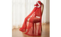 Mesh Cape with Hood Translucent Transparent Cloak Draped Cloak with Tie Closure for Stage Performances