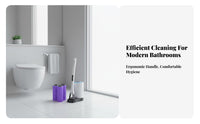 Toilet Brush Removes Tough Stains Toilet Scrubber Set Scratch for Lavatory