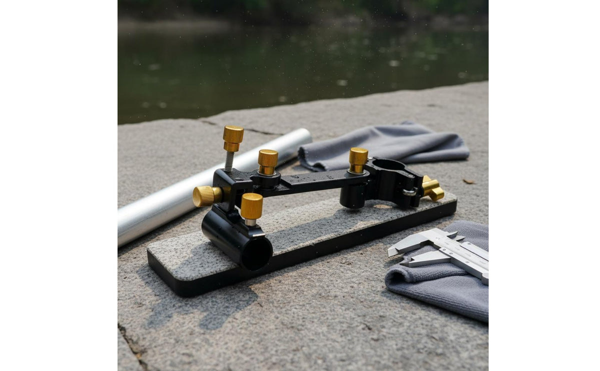 Rotating Fishing Turret Mount Extended Arm Fishing Chair Corner Bracket Secure Locking Grip Adjustable Rod Holder Bracket for Big Game Fishermen