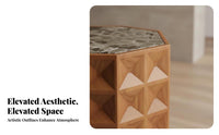 Imperfectly Perfect Aesthetic Aesthetic Irregular Shaped Coffee Table Vintage artistic Nightstand Sculptural Design Bedside Piece Minimalist for Interior Designers, Residents, Bedroom, Lounge Area, Office, Entryway