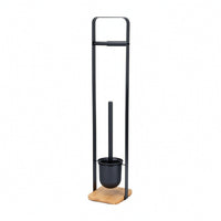 Bathroom Tissue Holder with Toilet Brush Space-Saving Organizer Sturdy
