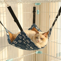 Cat Hanging Bed and Swing, Scratch-Resistant Textile with Adjustable Straps, Small Animal Rest for Various Sizes