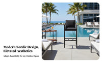3 Pieces Woven Design 3-Piece Rattanand design Chat Set Weather-Resistant Outdoor Furniture Glass surface Patio Furnishing Anti-Rust Frame for Business Owners, homeowners, pairs, Garden, Balcony, Terrace, Backyard