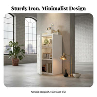 Single-Door Metal Locker Space-Saving Storage Cabinet Pastel Colors for Children