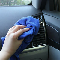 21-Ply Microfibre Cloth and Serged Microfibre Towel, Multi-Purpose Thin Design for Car Paint and Glass, Strong Water Absorption for Screens