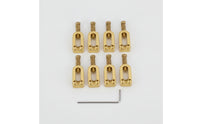 6 Pieces Tremolo Bridge Saddles Adjustable Guitar Bridge Saddles Compatible Hardware for Guitarists