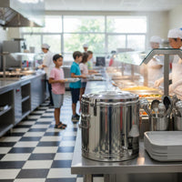 Stainless Steel Insulated Container Portable with Handles Insulated Drink Container Large Capacity Food Warmer Secure Locking