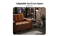 Modern Minimalist design Pull-expandable Sleeper Armchair Space-Saving transformable Seating Foldable Indoor Furniture 2-in-1 Design for Apartment Dwellers, Students, Homeowners, Balcony, Small Spaces, Living Room, Bedroom