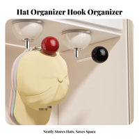 Suction Cup Hat Hook Space-Saving No-Drill Cap Holder Multi-Functional