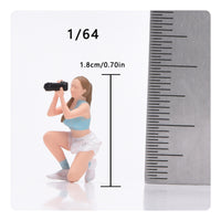 Miniature Photographer Figurine Vivid Details 1/64 Photographer Figure Collectible Camera Holder Figurine