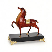 Horse Figurine with Base Tabletop Horse Figurine Equestrian for Entryway, Office