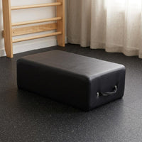 Pilates Support Box Wood Base Exercise Support Box Rounded Edges Exercise Block