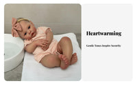 Realistic Newborn Doll Cleanable Lifelike Newborn Doll children's Toy Hand-Rooted Hair Perfect Gift for Parents
