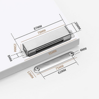 Attractive door latch, strong stainless steel cabinet latch, childproof lock, easy installation, dependable closing