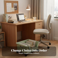 Wheeled Student book container adaptable under-table Storage container Stackable Design