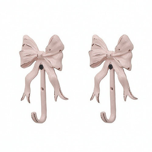 2 Pieces Storage Hook with Bow Elegant for Entryway