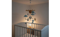 Felt Crib Mobile No Assembly Sun and Hot Air Balloon Mobile Gender-Neutral